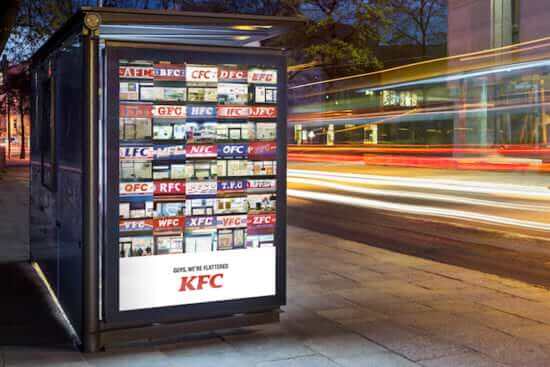 KFC imitation brands print ad