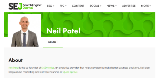 Neil Patel blogging